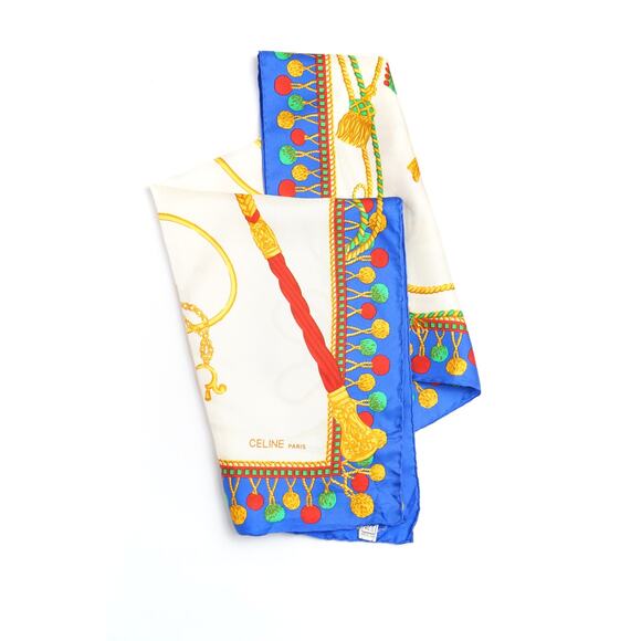 Celine Printed Silk Scarf - Picture 7 of 7